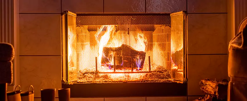 Mendota Hearth Landscape Fireplace Installation in St John, Indiana