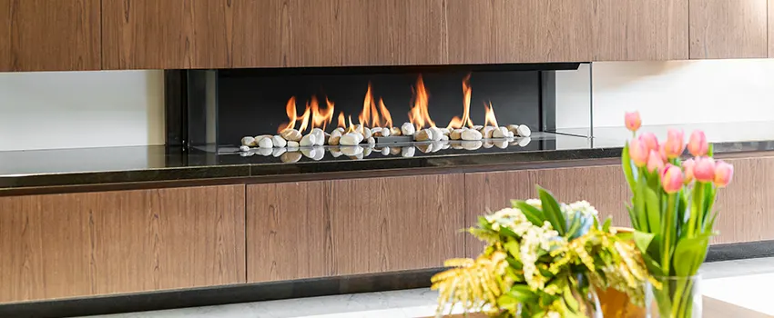 Double-height Fireplace Design Refurbishment in St John, Indiana