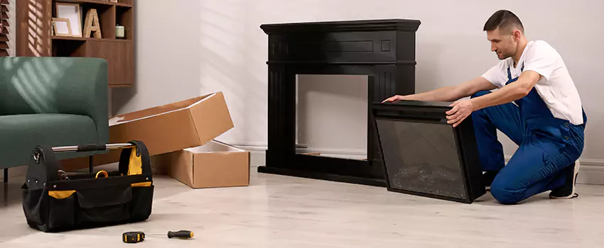Old Rusted Metal Fireplace Repair And Replacement in St John, IN